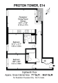 Floorplan of Proton Tower, 8 Blackwall Way, Docklands, London, E14 9GP